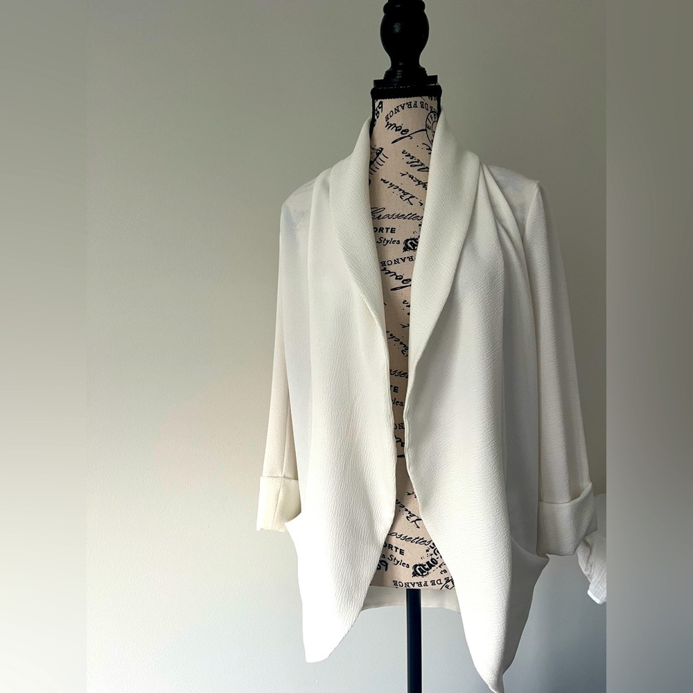 Wilfred white crepe blazer